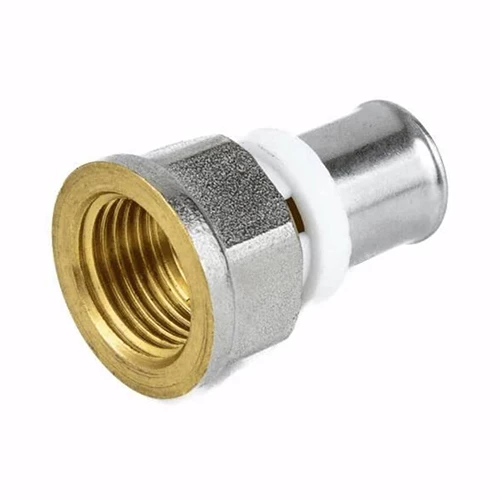 Муфта Aquasfera 8002 Дн32х1 1/4″ Ру16 пресс-внутренняя резьба, для металлопластиковых труб, латунь Муфта Aquasfera 8002 Дн32х1 1/4″ Ру16 пресс-внутренняя резьба, для металлопластиковых труб, латунь