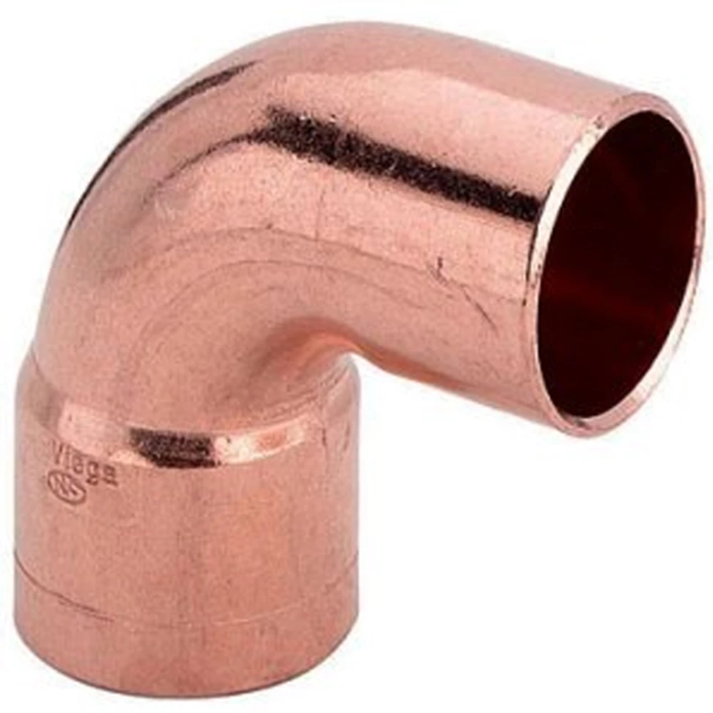 изображение Угольник однораструбный Viega 95092 Дн42 Ру25 медный, 90°, для медных труб под пайку