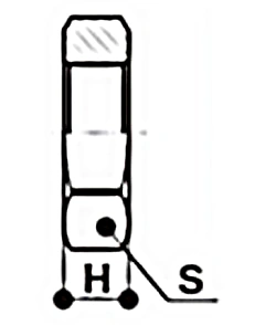 Эскиз контргайки латунной Aquasfera 9020 Эскиз контргайки латунной Aquasfera 9020