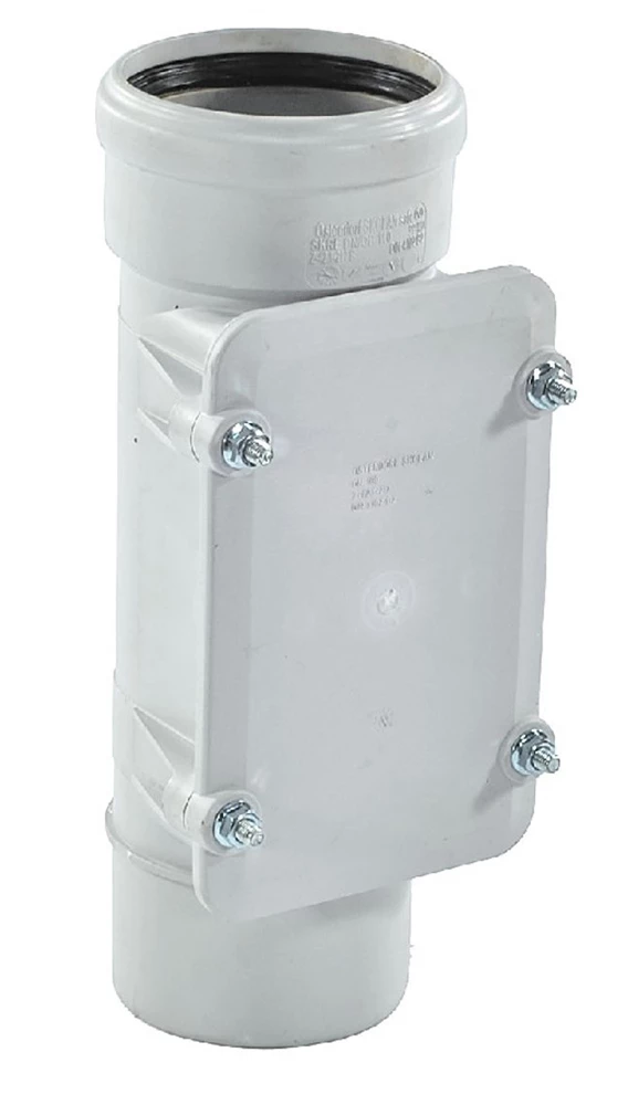 Ревизия Ostendorf SKRE Дн200 бесшумная с крышкой PP-MD серая