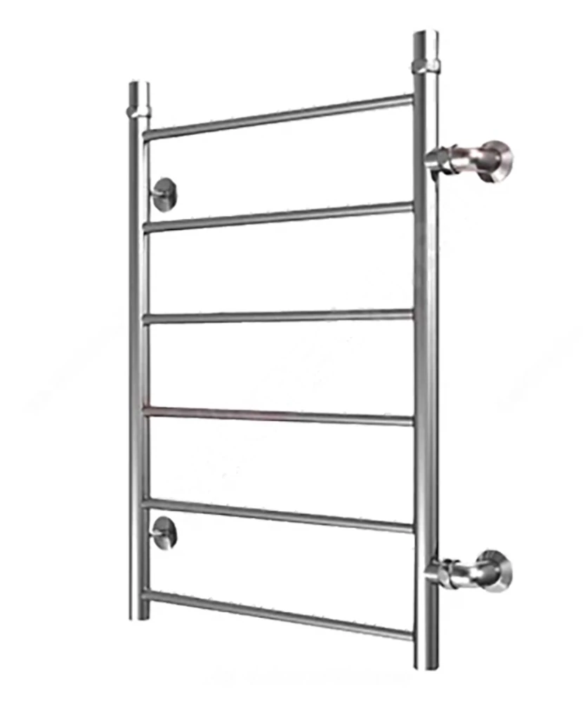 Полотенцесушитель нержавеющий Элит Металл Классик ВПБ-16-09/1 Лесенка 500x800 1″ Ду25 присоединение боковое, межосевое расстояние - 600 мм, без полочки, перекладин - 6 шт