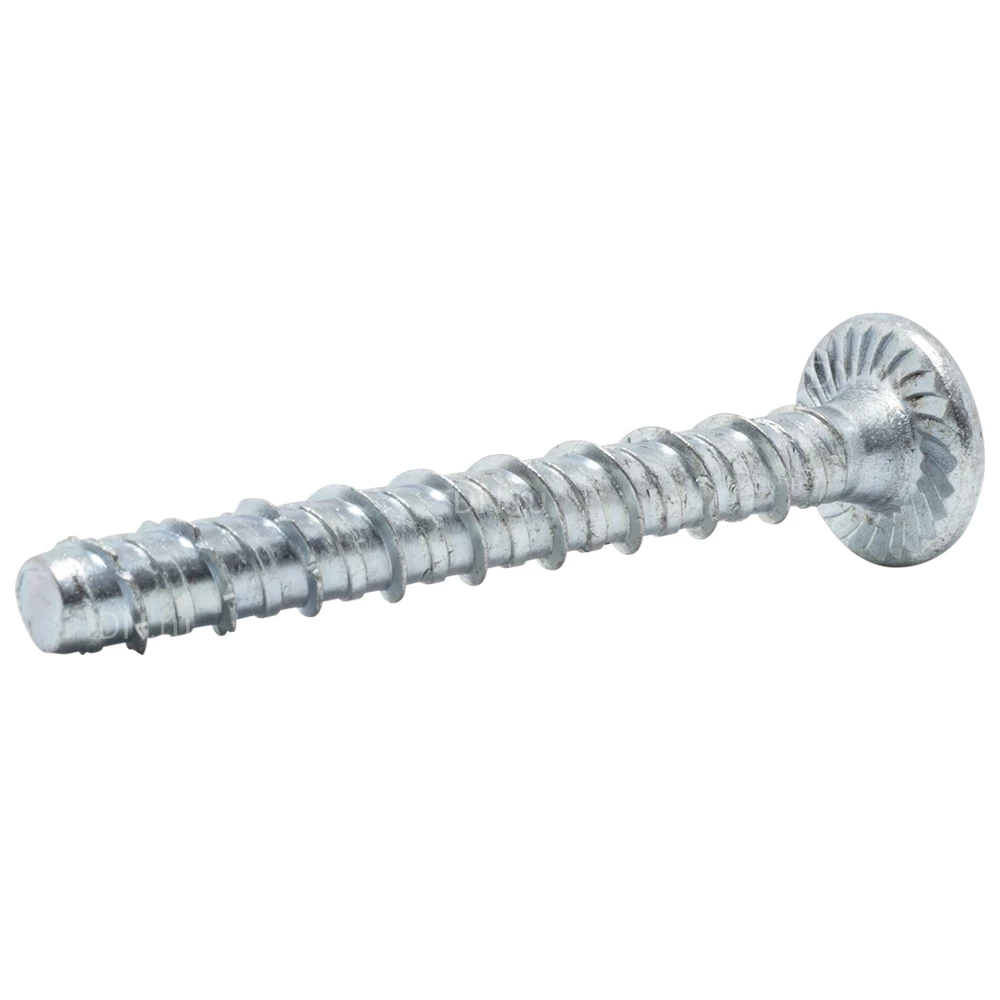 Шуруп по бетону КМП с плоской головкой и шлицем TORX 6х40мм, материал - сталь, оцинкованная, диаметр сверла - 7,5мм, технический допуск - ETA OPTION 1, упаковка - 100шт