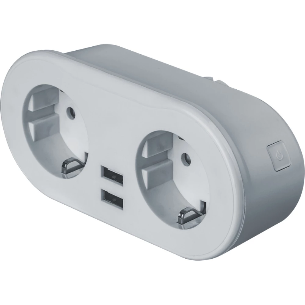 Розетка NAVIGATOR Smart Home NSH-ST-02-WiFi 2хUSB напряжение 100-240В, мощность 2300Вт 10А, цвет - белый 14556