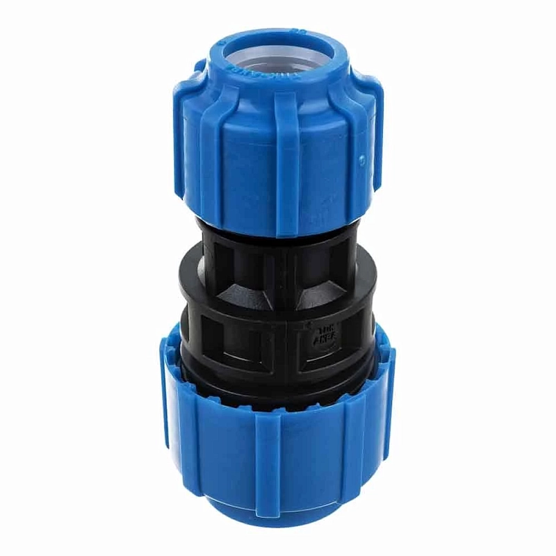 Муфта компрессионная Политэк Дн40х25, ПЭ, синий
