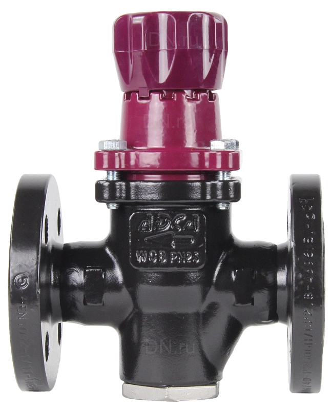 Клапан редукционный ADCA PRV25/2S Ду20 Ру25 Kvs=2,6 сильфонный стальной фланцевый 3,5-8,6 бар