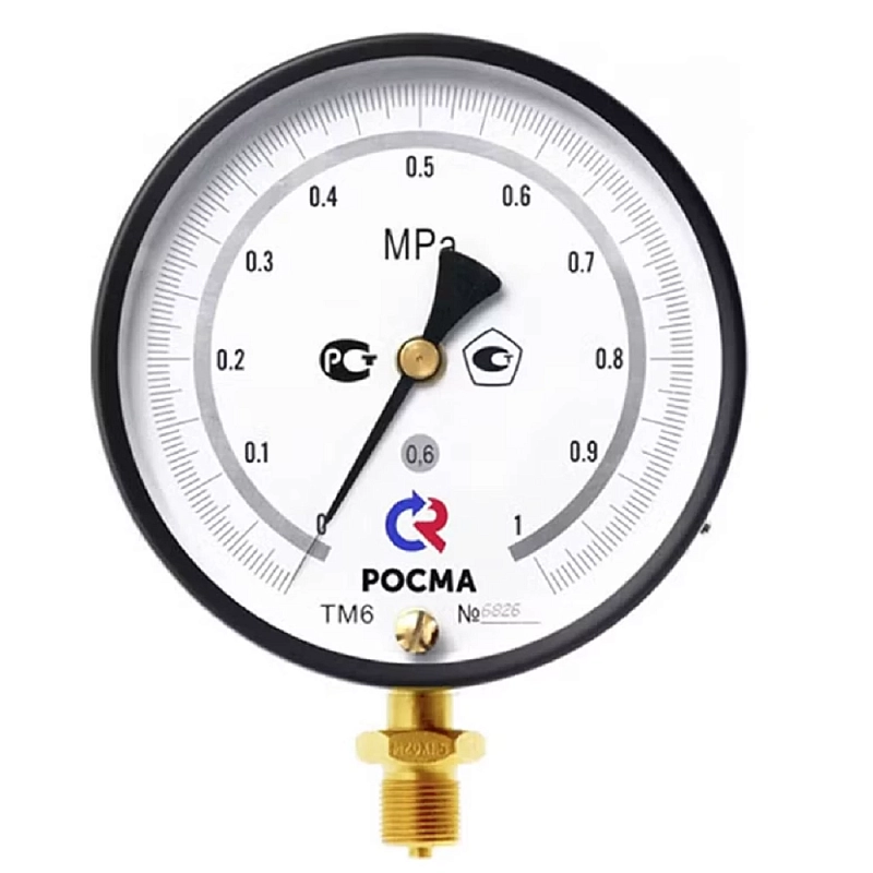 Мановакуумметр Росма ТМВ-610РМТИ.00 (-0.1-2.4 МПа) М20х1.5 0.6 ЗП общетехнический 150 мм, манометр точных измерений, радиальное присоединение,-0.1-2.4 МПа, резьба М20х1.5, класс точности 0.6