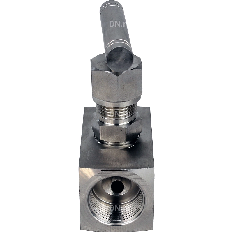 Клапан игольчатый VN3232M-T-Ht 3/4″ Ду20 Ру400 резьбовой, корпус - нержавеющая сталь 316, уплотнение - металл, с Т-образной рукояткой