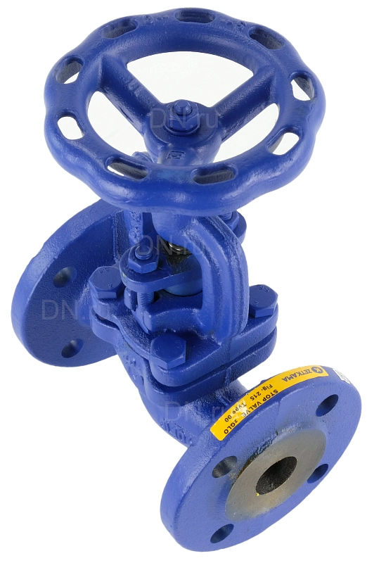 Клапан запорный Zetkama 215А Ду20 Ру16 фланцевый