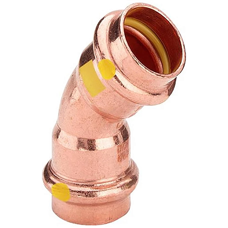 Угол пресс Viega Profipress G с SC-Contur 2626 Дн15 45° корпус медь, пресс/пресс,